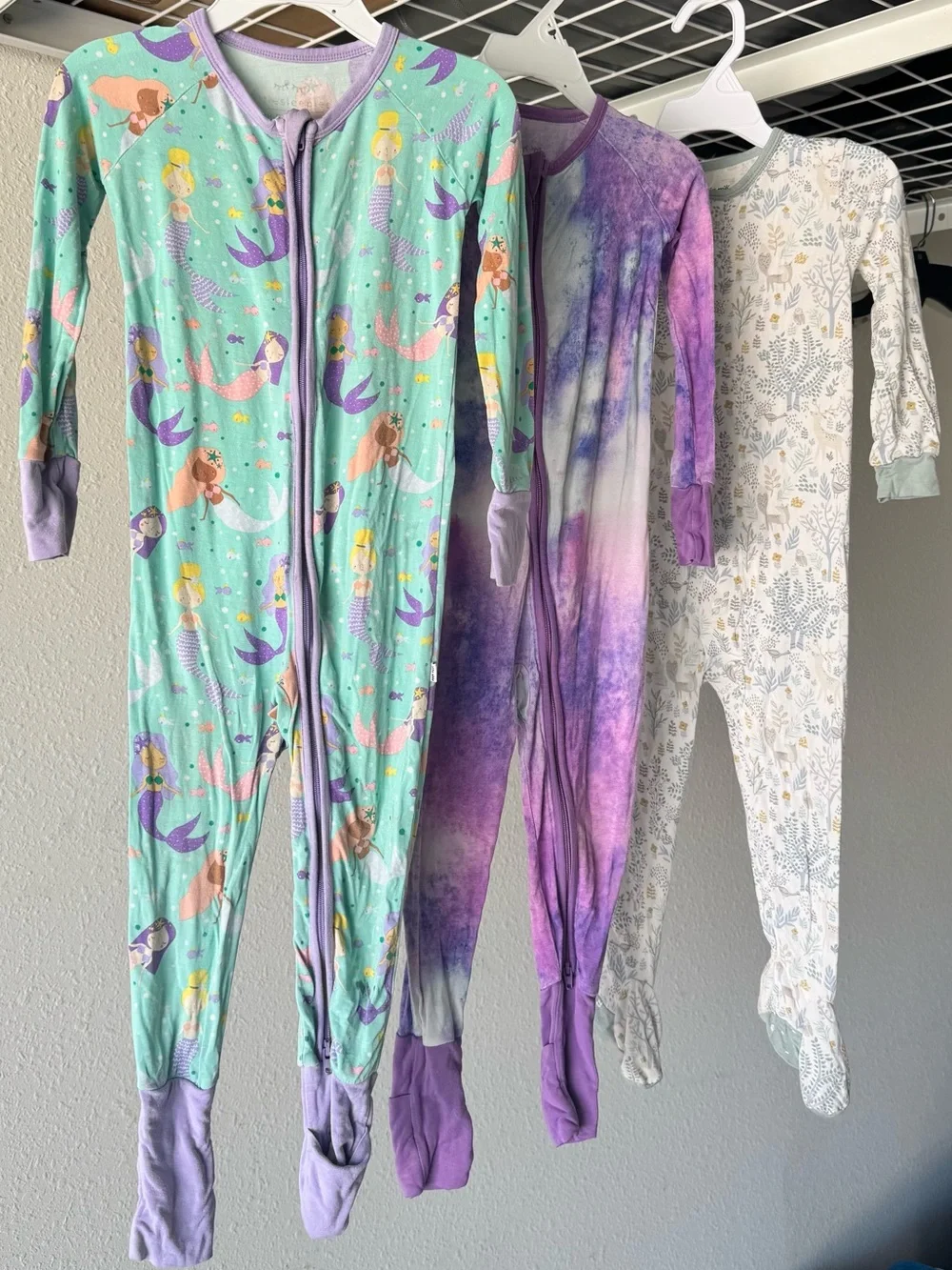 Little Sleepies & Magnetic Me Pajama Onesies Lot 18-24 months